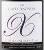 10 Chateauneuf Du Pape Cuvee Anonyme (Xavier Vins) 2010